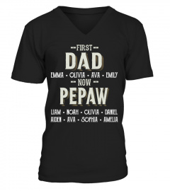 First Dad - Now Pepaw - Personalized Names