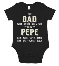 First Dad - Now Pepe - Personalized Names