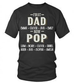 First Dad - Now Pop - Personalized Names