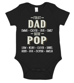 First Dad - Now Pop - Personalized Names