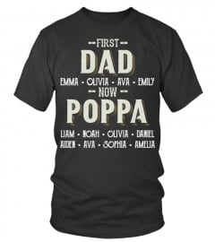 First Dad - Now Poppa - Personalized Names