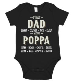 First Dad - Now Poppa - Personalized Names