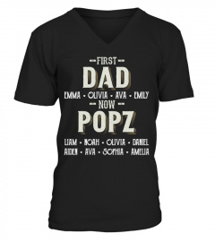 First Dad - Now Popz - Personalized Names