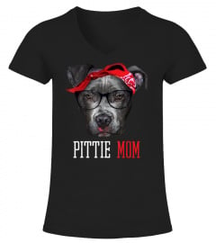 Pittie Mom Pitbull Dog Lovers Mothers Day Gift T-shirt Women