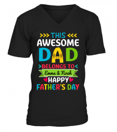 THIS AWESOME DAD BELONGS TO HAPPY FATHER'S DAY