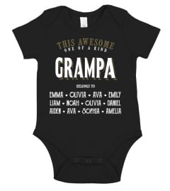 This awesome one of a kind Grampa - Personalized names v2