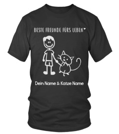 BESTE FREUNDE FURS LEBEN "Dein Name & Katze Name"