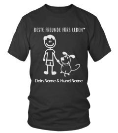 BESTE FREUNDE FURS LEBEN "Dein Name & Hund Name"