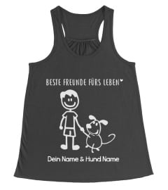 BESTE FREUNDE FURS LEBEN "Dein Name & Hund Name"