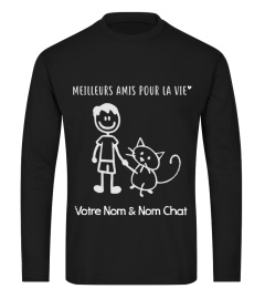 MEILLEURS AMIS POURLA VIE "VOTRE NOM & NOM CHAT"