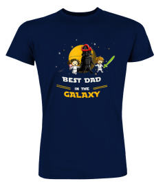 Father Daughter and Son - Best DAD in the galaxy T-Shirt