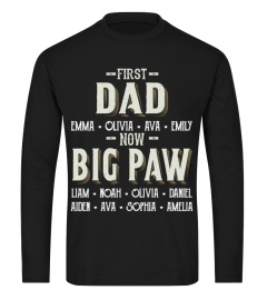 First Dad - Now Big Paw - Personalized Names - Favitee