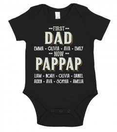 First Dad - Now Pappap - Personalized Names - Favitee