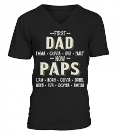 First Dad - Now Paps - Personalized Names - Favitee