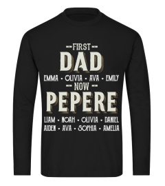 First Dad - Now Pepere - Personalized Names - Favitee