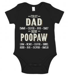 First Dad - Now Poopaw - Personalized Names - Favitee