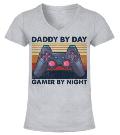 Daddy By Day Gamer By Night T-Shirt, Gaming Dad Gift, Gamer Dad Shirt, New Dad, Fathers Day, Dad Level Unlocked, Video Game, Daddy To Be