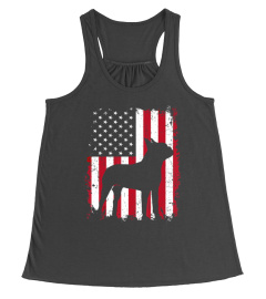 Boston Terrier 4th of July Shirt American USA Flag Dog Gift T-Shirt