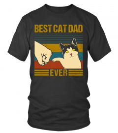 Best Cat Dad Ever T-Shirt Father day