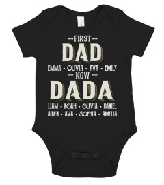 First Dad - Now Dada - Personalized names