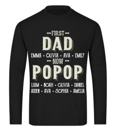 First Dad - Now Popop - Personalized names