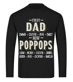 First Dad - Now Poppops - Personalized names