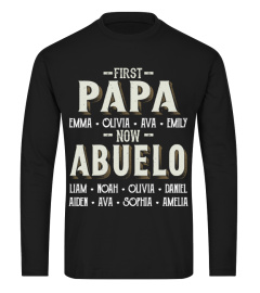 First Papa- Now Abuelo - Personalized Names