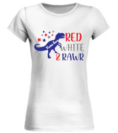 Red White Rawr Custom Name