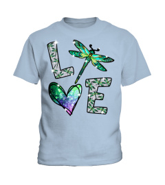 Love Dragonfly T-Shirt, Dragonfly Heart Shirt,  Girls Love Dragonflies, Dragonfly Art, Gift For Her, Spirit Animal, Dragonfly Lovers Shirt