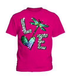 Love Dragonfly T-Shirt, Dragonfly Heart Shirt,  Girls Love Dragonflies, Dragonfly Art, Gift For Her, Spirit Animal, Dragonfly Lovers Shirt