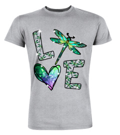 Love Dragonfly T-Shirt, Dragonfly Heart Shirt,  Girls Love Dragonflies, Dragonfly Art, Gift For Her, Spirit Animal, Dragonfly Lovers Shirt