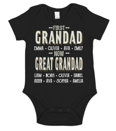 First Grandad - Now Great Grandad - Personalized Names