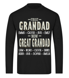 First Grandad - Now Great Grandad - Personalized Names