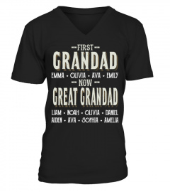 First Grandad - Now Great Grandad - Personalized Names