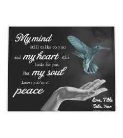 Hummingbird My Mind Still Talks To You Personalized Premium Canvas