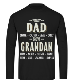 First Dad - Now Grandan - Personalized Names