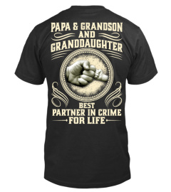 Papa Grandson and Granddaughter