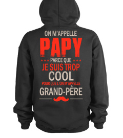 Veste Baseball On m'appelle papy parce que je suis trop cool pour que l'on m'appelle grand-père | Cadeau T-Collector®