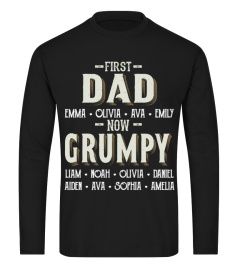 First Dad - Now Grumpy - Personalized Names