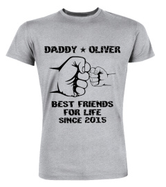 Daddy Mommy and Kid - Best Friend for life Personalized names & year