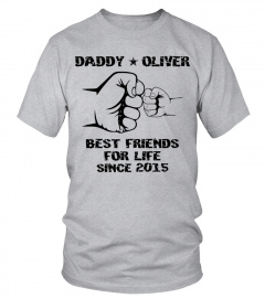 Daddy Mommy and Kid - Best Friend for life Personalized names & year
