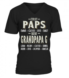 First Paps  - Now Grandpapa G - Personalized Names