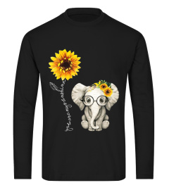 You Are My Sunshine Hippie Sunflower Elephant Gift Friend