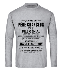 JE SUIS UN PERE CHANCEUX J'AI UN  FILS GENIAL