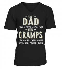 First Dad - Now Gramps - Personalized Names
