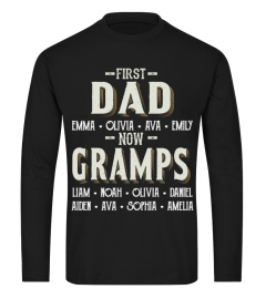 First Dad - Now Gramps - Personalized Names