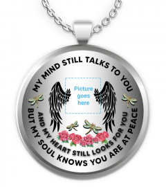 DRAGONFLY ROSE MY MIND STILL TALKS TO YOU PREMIUM PERSONALIZED NECKLACE