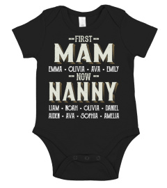 First Mam - Now Nanny - Personalized Names