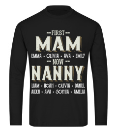 First Mam - Now Nanny - Personalized Names