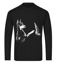 Doberman Pinscher Highfive